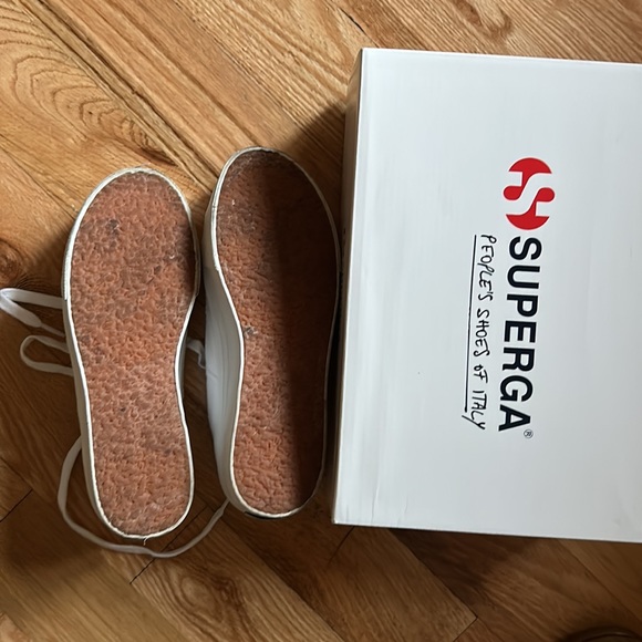 White Superga platform sneakers - Picture 4 of 5